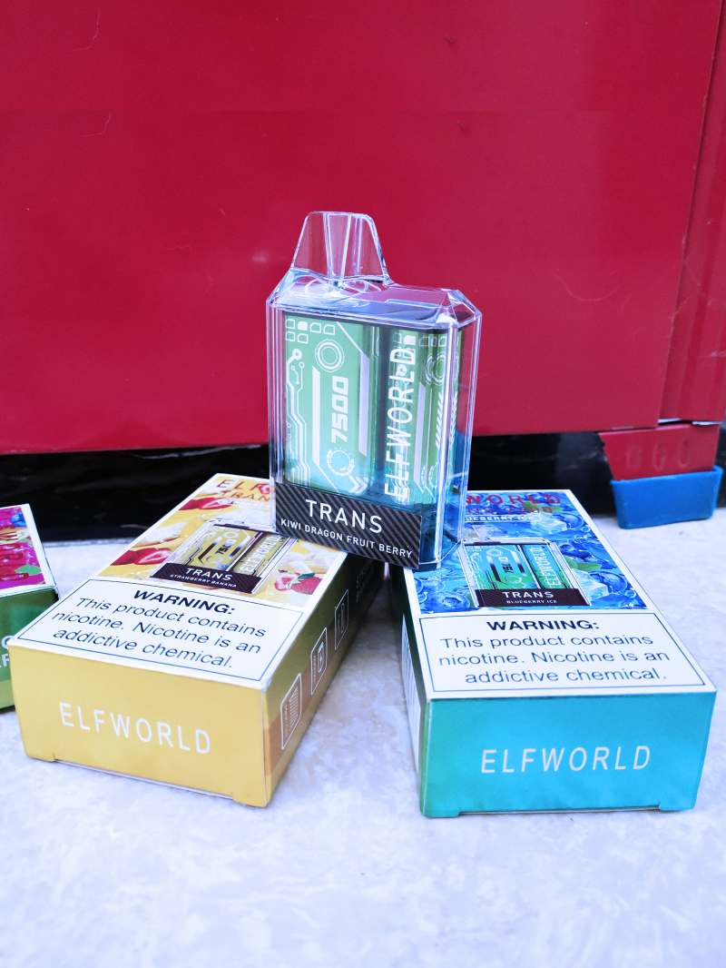 ELFWORLD TRANS7500 VAPES 7500 PUFFS ELFWORLD TRANS7500 VAPES 7500 PUFFS