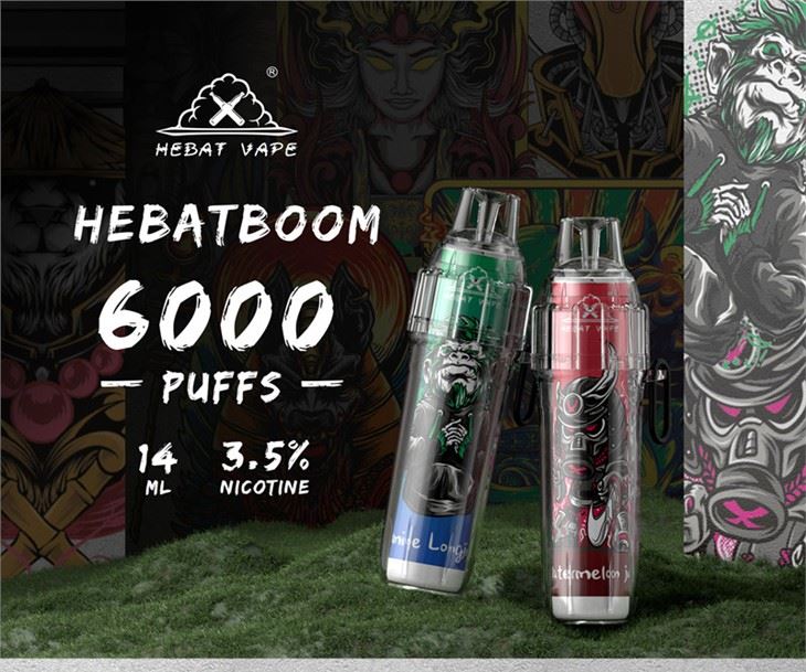 Електронна сигарета Hebat Vape 6000 Puffs Boom