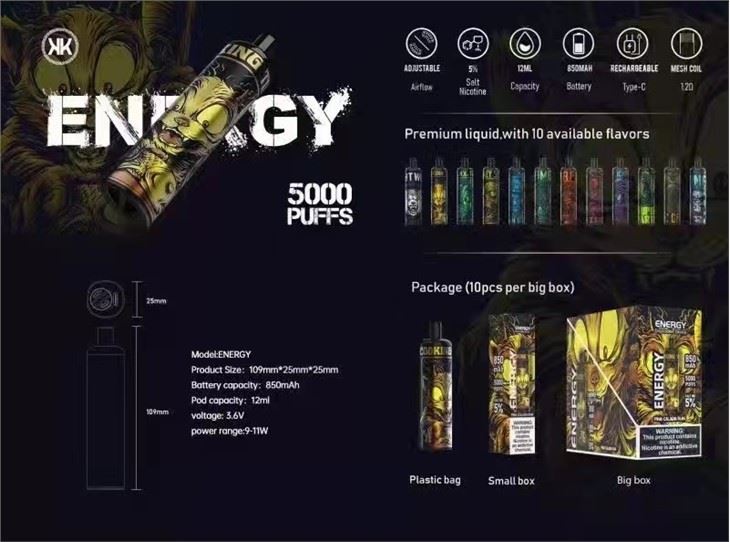 KK Energy Vape одноразовий
