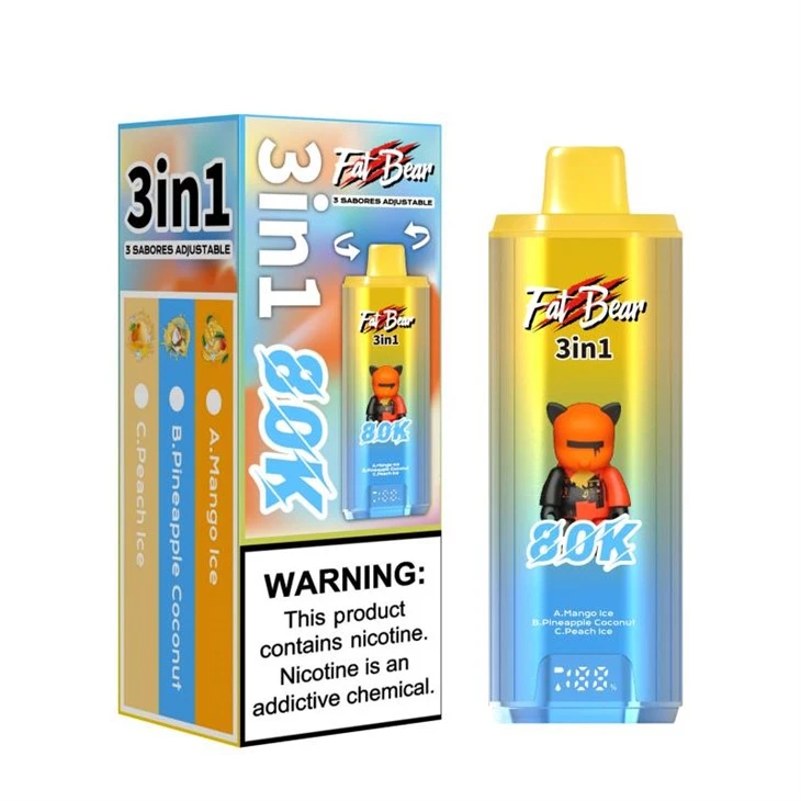 Жирний ведмідь 3 в 1 80 k puffs