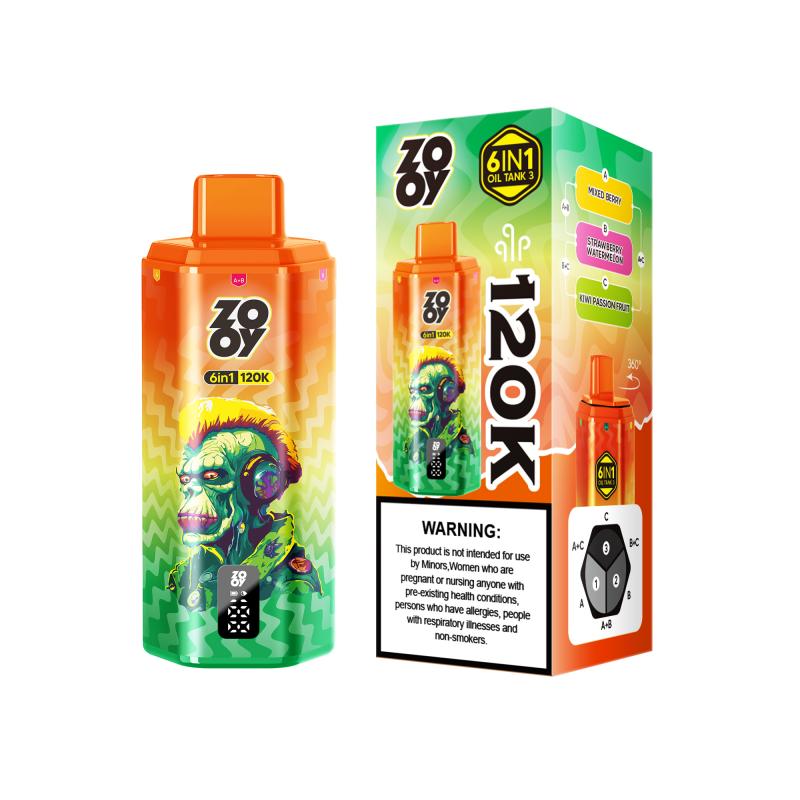 ZOOY VAPE 6 IN 1 120K 3 tank15 ZOOY VAPE 6 IN 1 120K 3 tank15