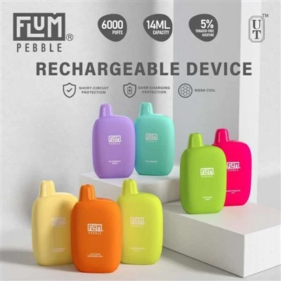 Одноразовий вейп FLUM Pebble 6000 Puffs