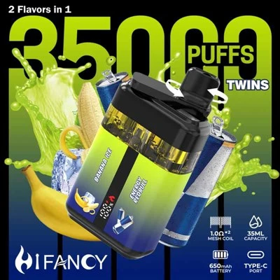 Близнюки Hifcance 35000 Puffs vape подвійні ароматизатори